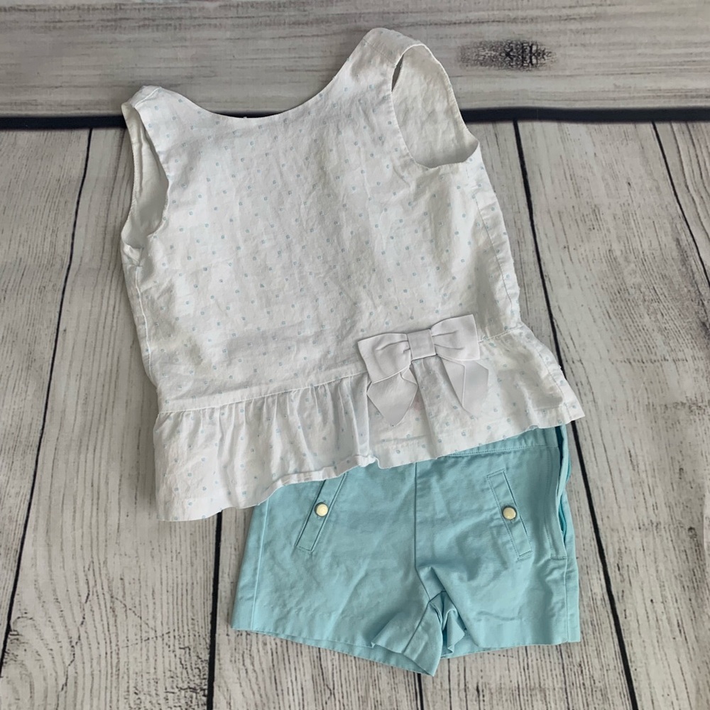 Janie and Jack girls shorts and tank top outfit